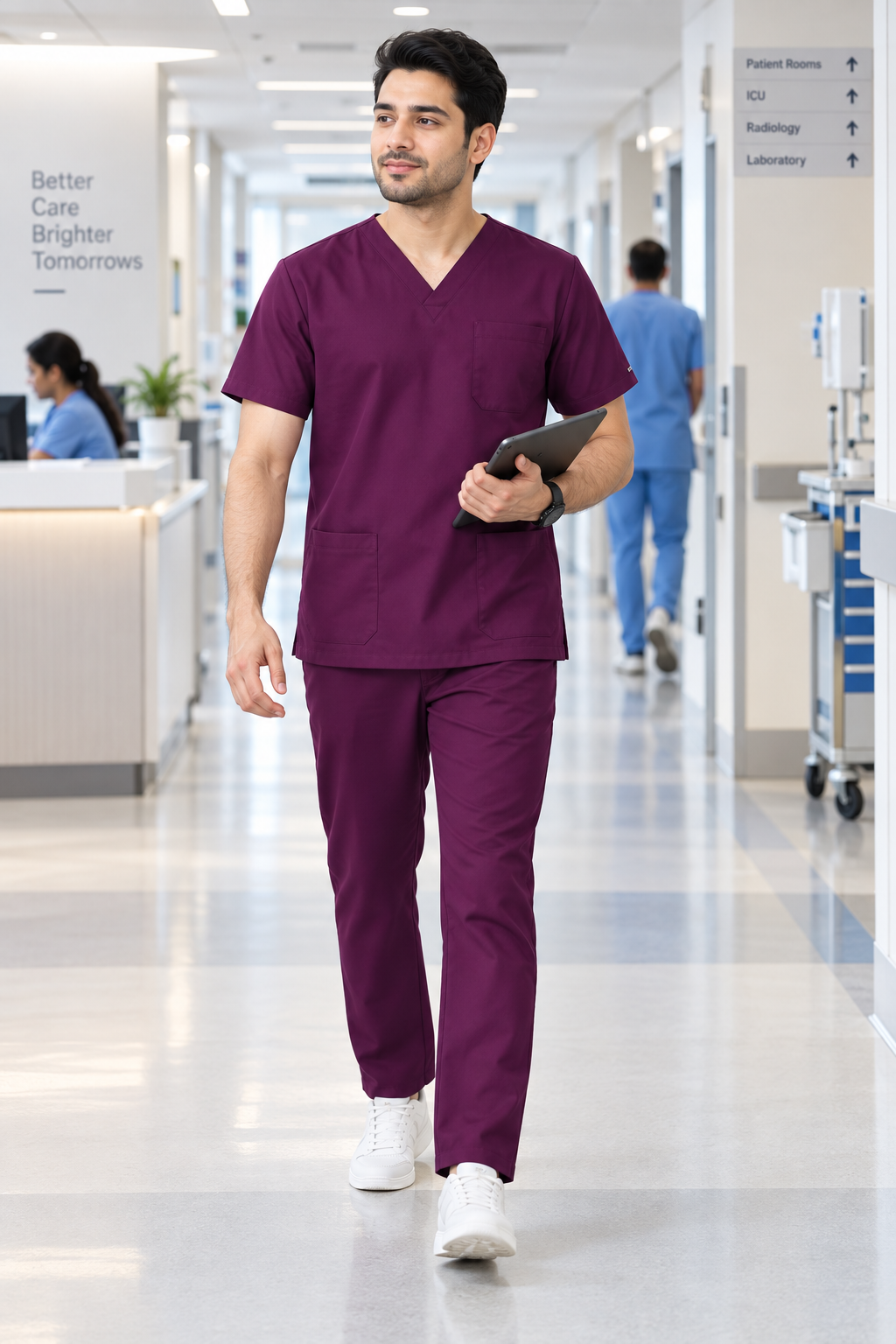Premium Stretch Healthcare Scrub Suit - Custom Order